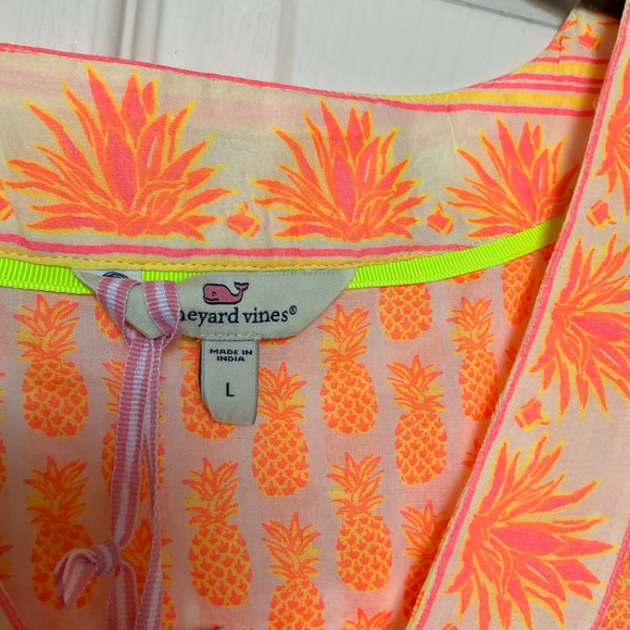 Vineyard Vines Orange Sleeveless Top NWT L - Picture 2 of 4